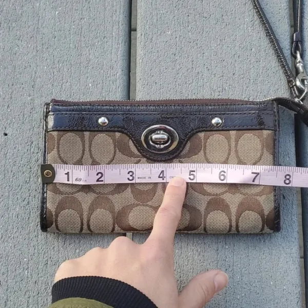 Coach Canvas Logo Wristlet | Coach Logo Canvas Wallet - Image 10