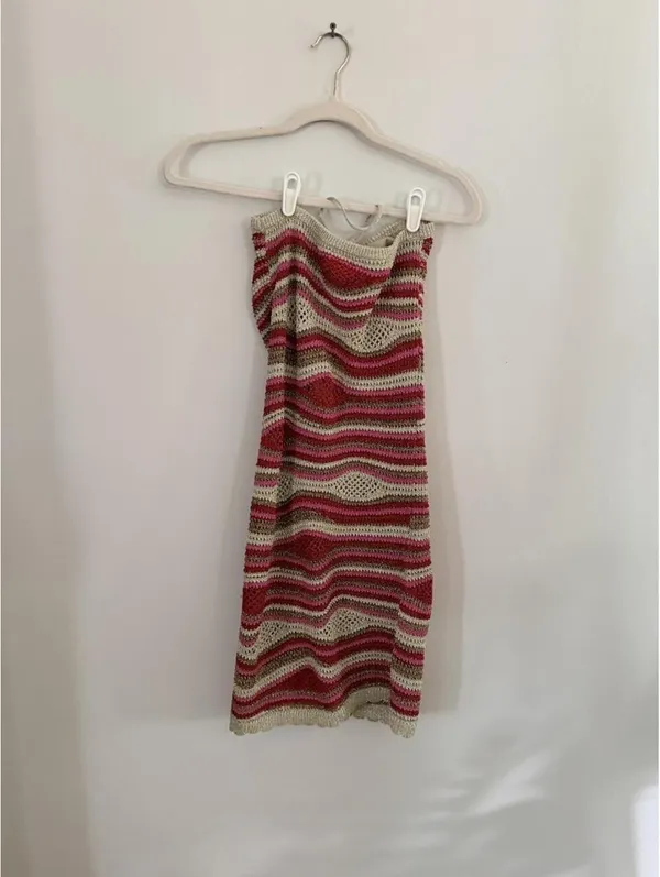 Farm Rio Mixed Waves Knit Mini Dress - Image 6