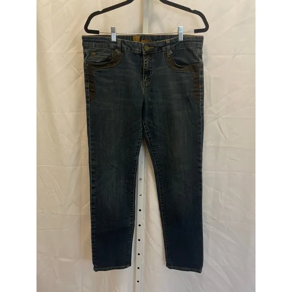 Ariat Real Straight Icon Jeans - Womens Size 31R - Blue - Image 8