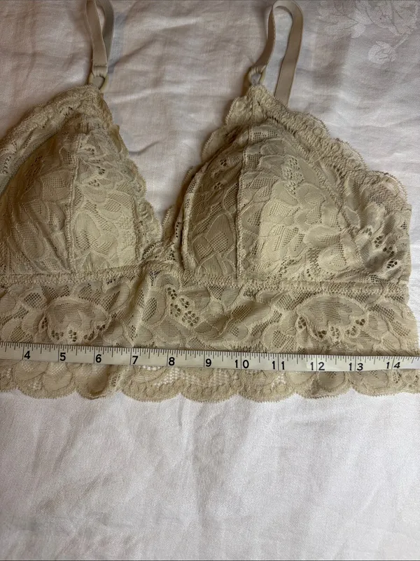 aerie Lace Bralette in Olive Green - Image 4