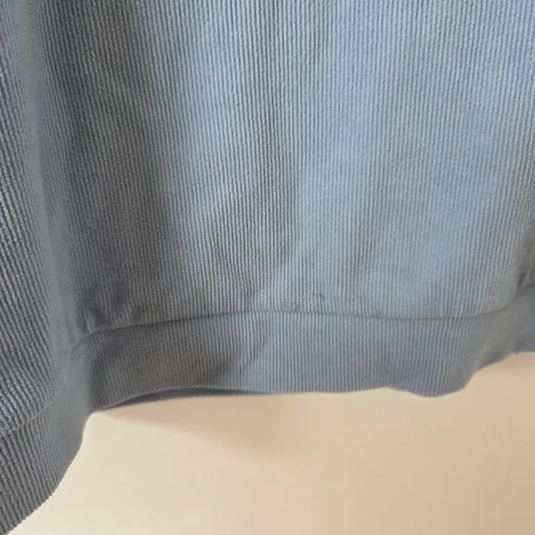 Marc New York Blue Corduroy Quarter Zip Pullover Sweater Cozy Loungewear Large - Image 7