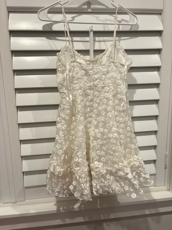 Selfie Leslie Dress White Mini Dress - Image 3