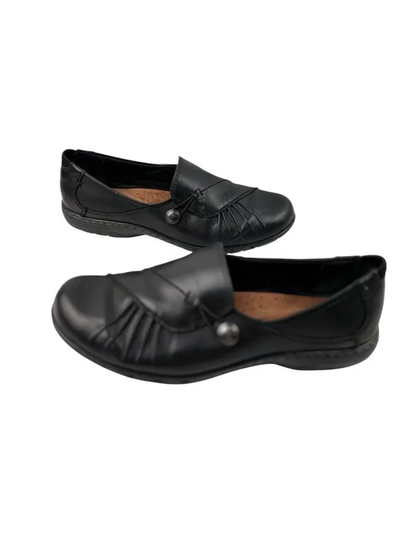 -Cobb Hill Paulette Slip On Loafers Womens Size 8.5 Black Leather Comfort Shoes - Image 8