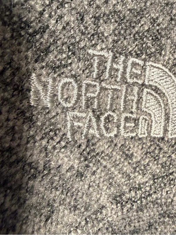 The North Face Grey & Black Fleece Vest Womens Large Outdoor Hiking - Image 3