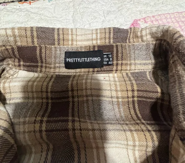 Pretty Little Thing Flannel Oversized - Image 4