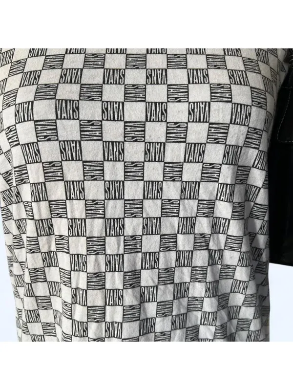 Vintage Y2K Skater Checkerboard Vans Baby Tee Size Small - Image 2