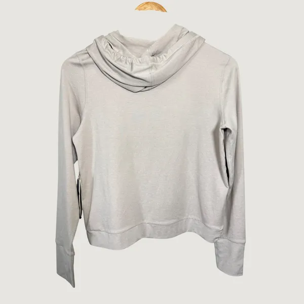 Vuori Halo‎ Essential Hoodie Womens XS Heather Grey Performance Pullover VW226 - Image 5