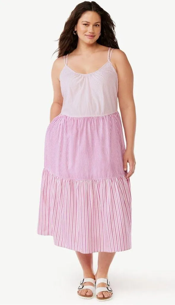 Free Assembly Women's Sleeveless with pockets Midi Dress, Size large - Image 11