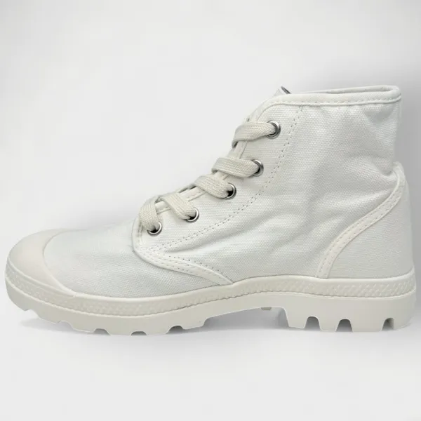 Palladium Pampa Hi Women’s Canvas Boots White Size 8.5M 92352-116-M - Image 3