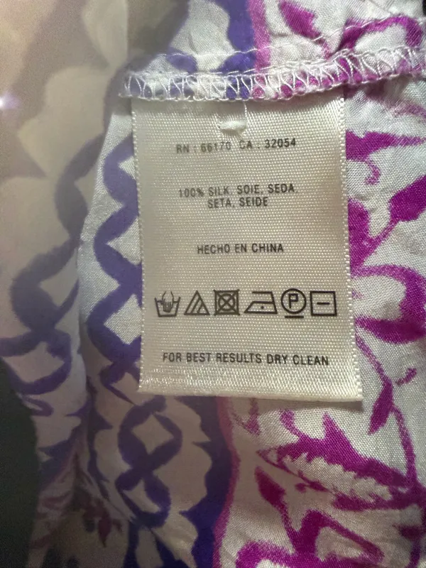 Maeve x Anthropologie Silk Bohemian Mixed Print Tunic Blouse Festival Chic 10 - Image 9