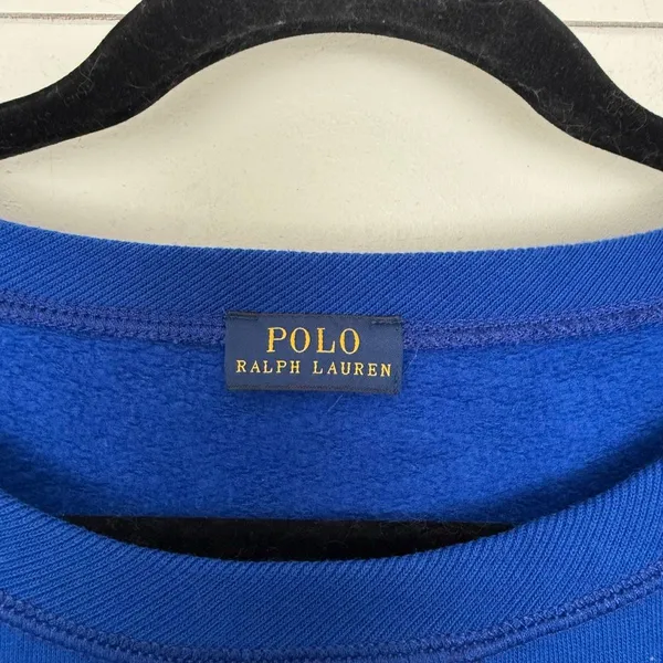Polo Ralph Lauren Women’s Large Blue Logo Pullover Sweatshirt - Image 2