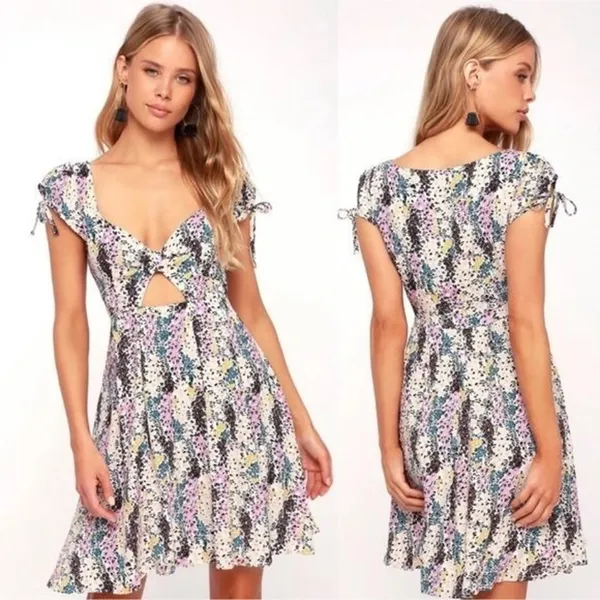 Free People Dress Mini Floral - Image 5