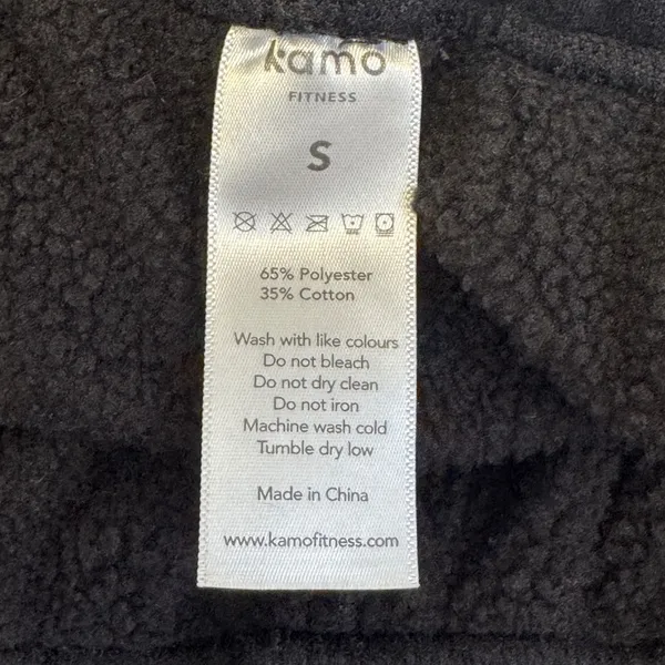 Kamo Fitness CozyTec Sweatshorts Small High Rise Athletic Fleece Lined Black - Image 8