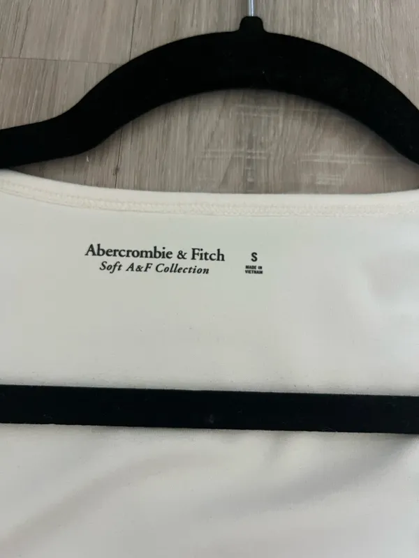 Abercrombie White Corset Top Long Sleeve - Image 2