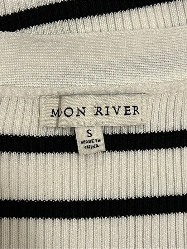 Tuckernuck Moon River Square Neck Sweater Knit Mix Media Midi Dress Size Small - Image 10