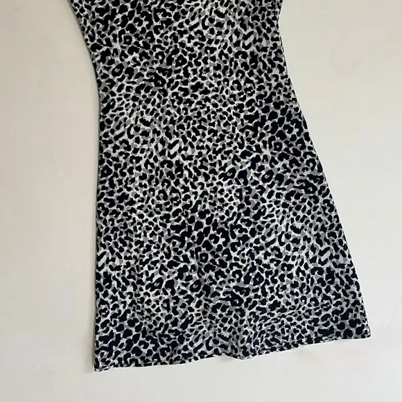 OUTDOOR VOICES‎ The Exercise Dress Snow Leopard Animal Print Tank Shorts X-Small - Image 5