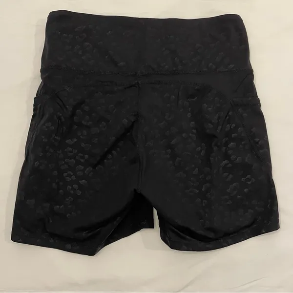 Black Animal Print Women's Biker Shorts‎ size Medium - Image 5