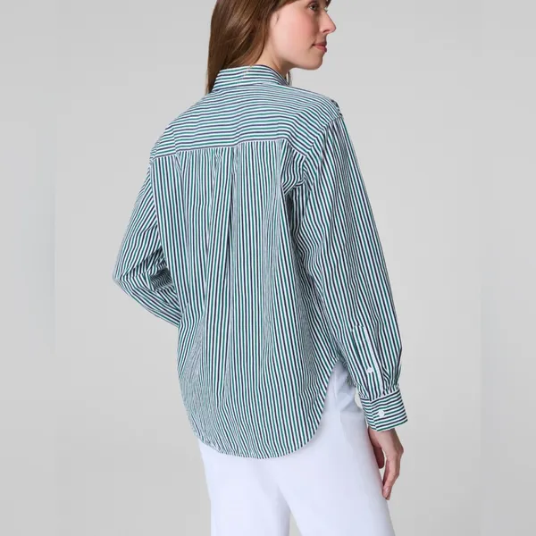 NEW SPANX® Poplin Oversized Button-Up Shirt XL - Image 5