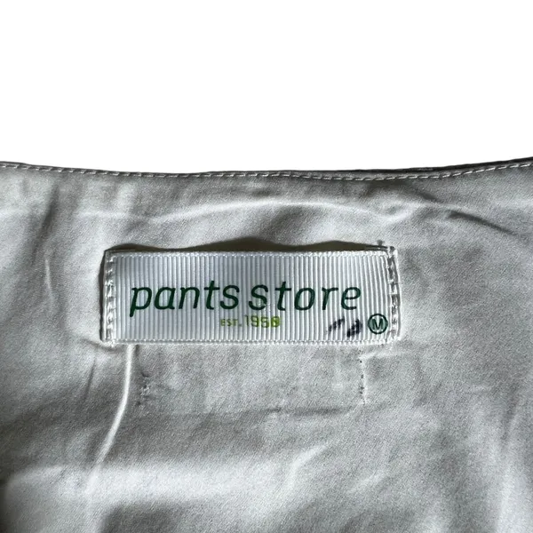 Pants Store One Shoulder Snakeskin Print Romper Silver Metallic Skort Size M - Image 5