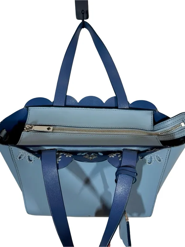 Kate Spade Mini Mina Magnolia Street Eyelet Satchel Blue Dawn/Constellation Blue - Image 6