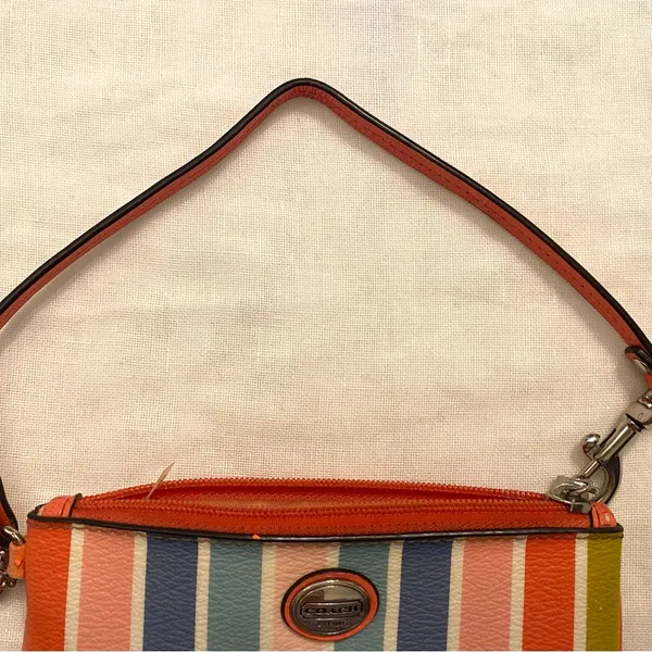 Coach Peyton Multistripe Medium Wristlet | Sweet and Saucy - Image 5