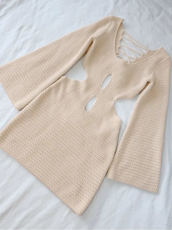 NWT • Crochet Cutout Mini Dress - Image 8