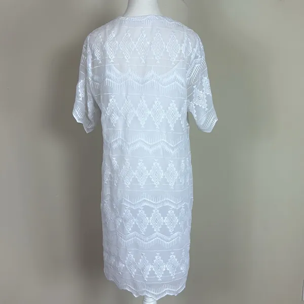 ARIAT Western Embroidered Double‎ Layer Undress White Size Medium - Image 6