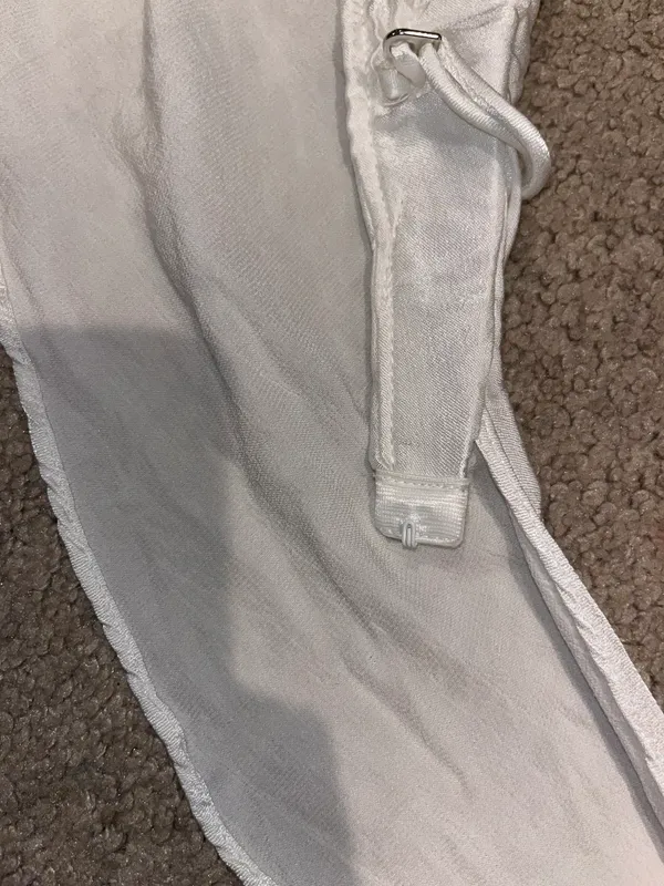 ZARA White Satin Top - Image 5