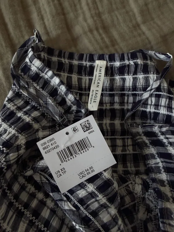 American Eagle Plaid Dress Mini - Image 3