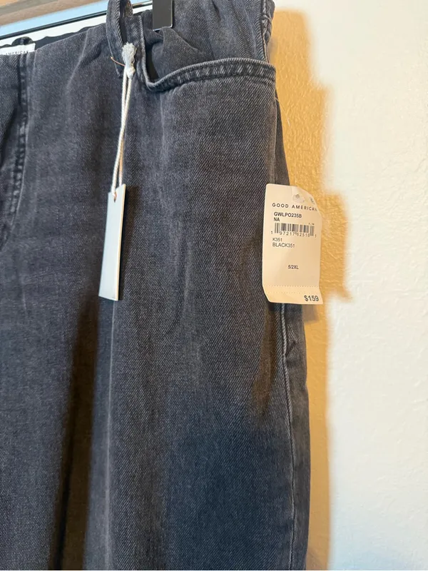 Good American‎ Wide Leg Pull-On Jeans - Image 4