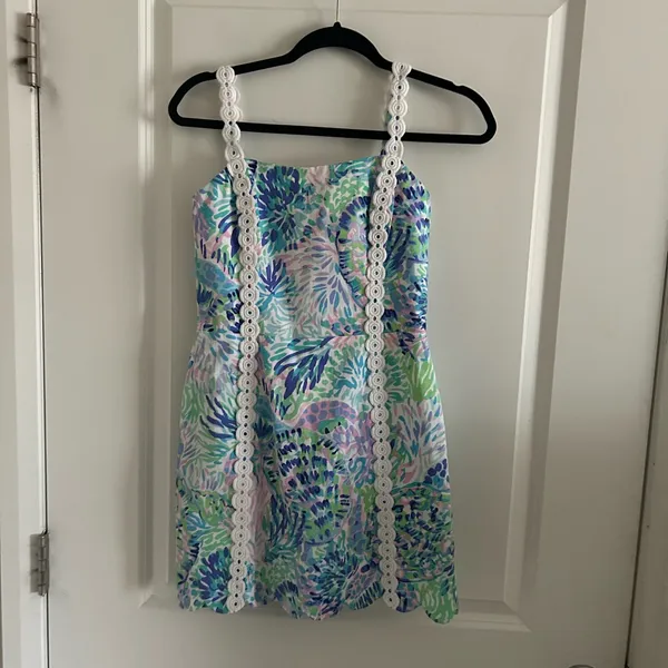 Lilly Pulitzer Pink and White Dress - Image 4