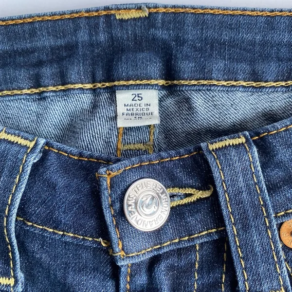True Religion Jeans Women’s Sz 25 Skinny Mid-rise - Image 5
