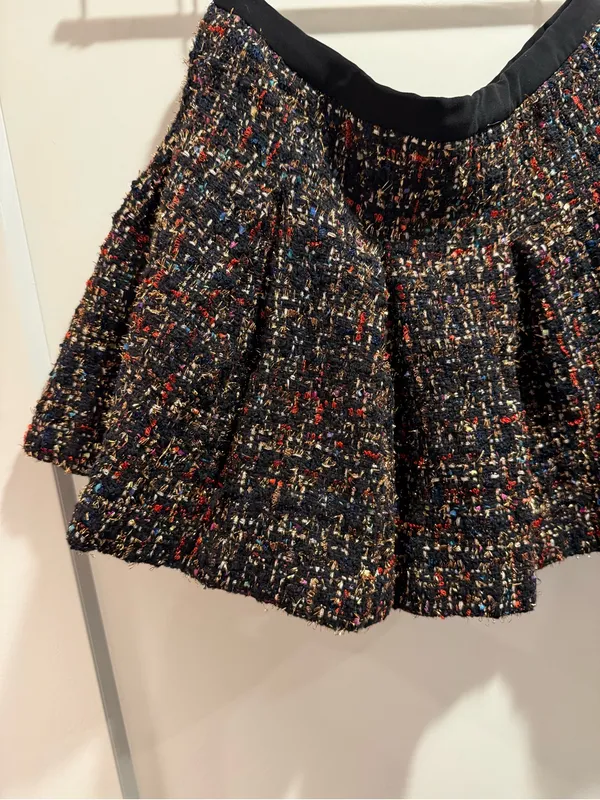 Amanda Uprichard Dixon tweed pleated Mini Skort Size Small‎ - Image 3