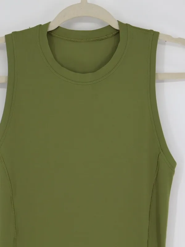 Lululemon All Yours Maxi Tank Dress Women’s XS 2 Green Sleeveless Slit Active - Image 3