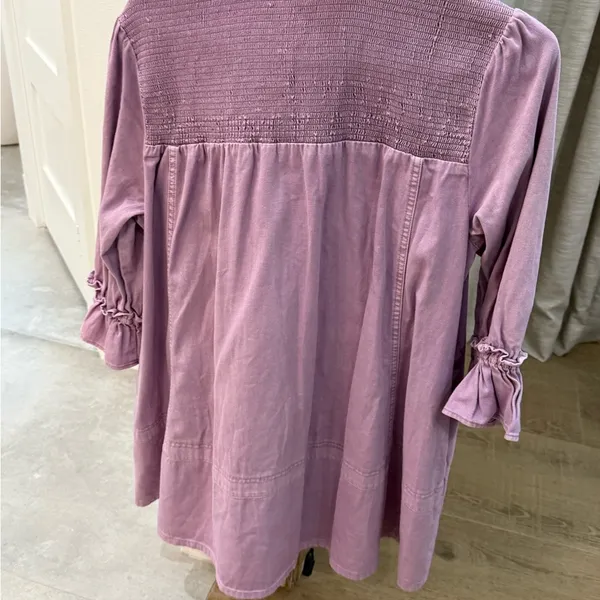 FREE PEOPLE Vanessa Denim Tunic By - Orchid Dust - Image 5