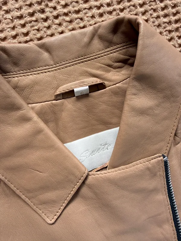 Tan Leather Jacket - Image 3