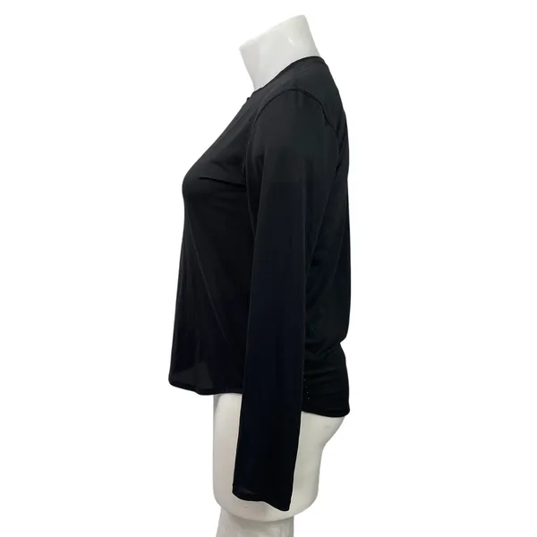 Lululemon Women's Black Long Sleeve Athletic Activewear Tee T-shirt Top Size 10 - Image 2