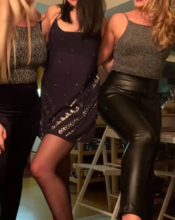 Free People Black Mini Dress - Image 6