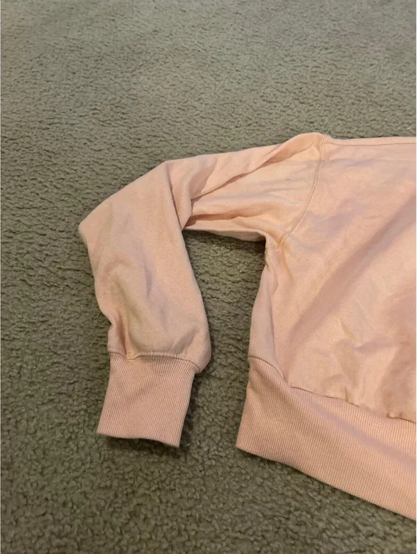 D18 Sweater top salmon color size large high neck comfy - Image 4