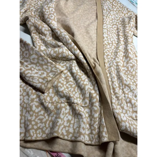 J. Crew Leopard Print Open Cardigan - Image 5