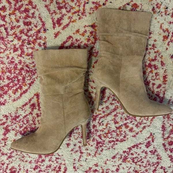 Top Moda Boots suede taupe  - Image 2