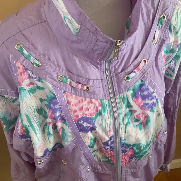 Vintage Giacca Sport‎ jacket size medium Purple - Image 2