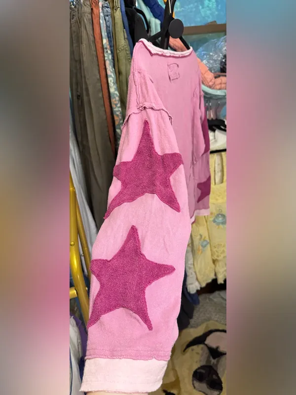 NWOT Free People We The Free You're A Star Tee - pink magenta - Small - Image 8
