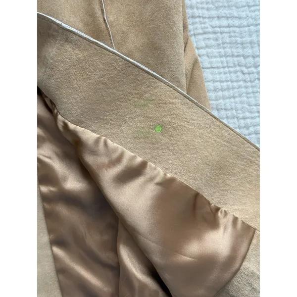 BeBe Vintage Suede Coat‎ Jacket Womens Small Tan Genuine Leather Y2k 90s - Image 5