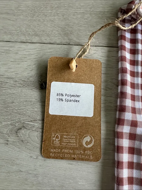Rihoas Plaid Cover-Up Coffee One Size NWT IN PKG - Image 5