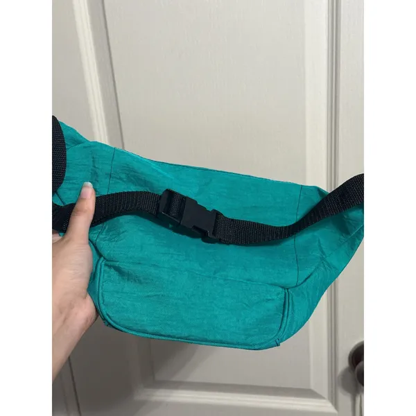 Vintage Casad Teal Fanny Pack Nylon Waist Bum Bag‎ Retro Gorpcore Granola 80s - Image 7