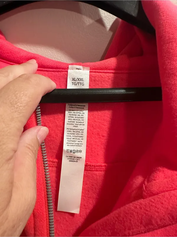 Lululemon Scuba Oversized Half-Zip Hoodie - Pink - Image 2