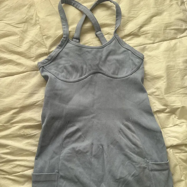 Purple vilanva athletic ribbed romper Size M - Image 4