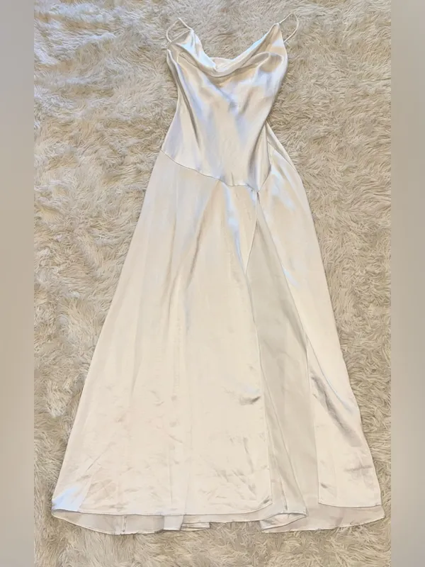 NEW‎ Elliatt Clementine Cowl Neck Maxi Dress In white Sz M - Image 5