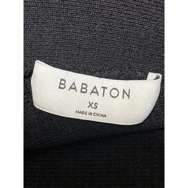 Aritzia Babaton Womens Black Cross Strap Sleeveless Ribbed Knit Crop Top Size XS - Image 5